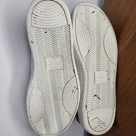 Puma White and Pink Retro Sneakers with Breathable Design Womens SIZE 8 - Picture 11 of 12
